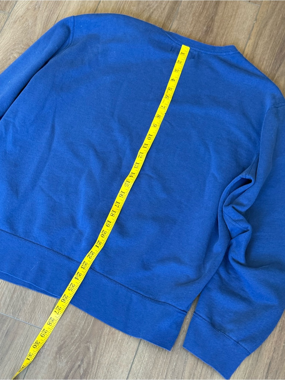Vintage Polo Ralph Lauren Sweatshirt Mens XXL Blue Cotton Blue V 90s Y2K 2XL - Picture 6 of 8